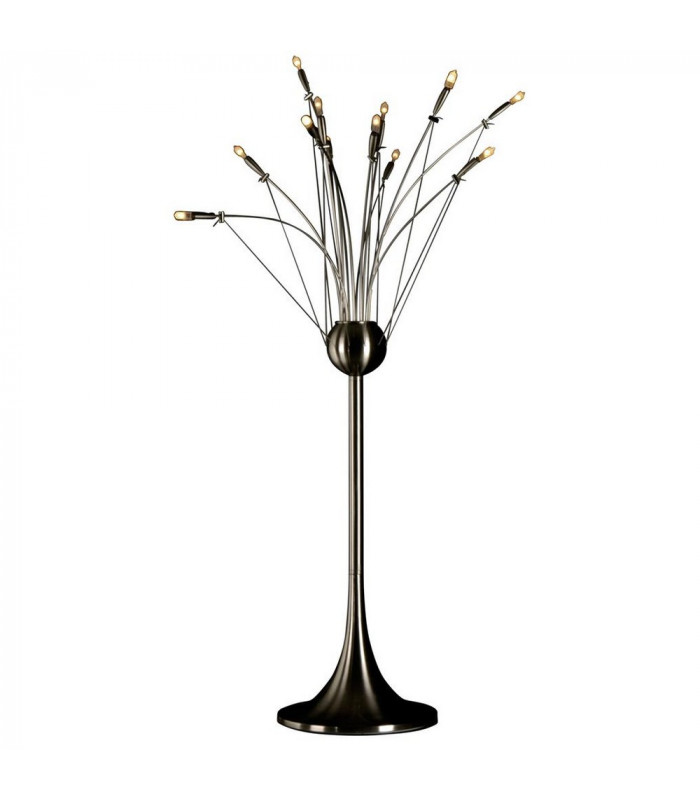 Quaffle Table Lamp Satin Nickel