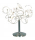 Bead Table Lamp Satin Nickel