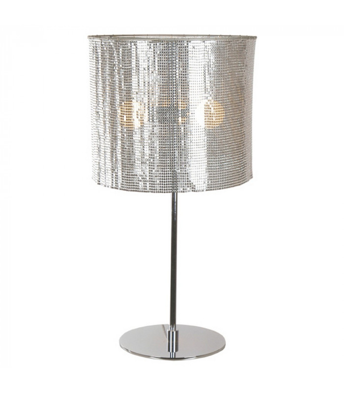 Cosmo 3 Light Cylindrical Table Lamp Chrome