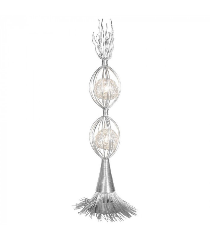 Wireball Table Lamp Satin Nickel