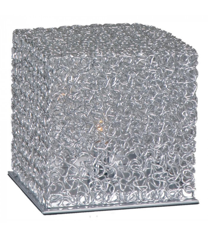 Wire Table Lamp Aluminum