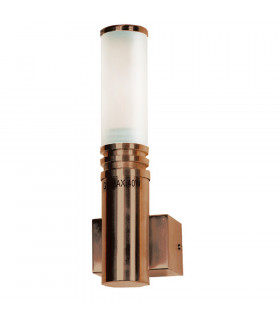 Inox Outdoor Modern Wall Light Brown IP44