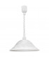 Alessandra 1 Light Flexible Dome Ceiling Pendant White, E27