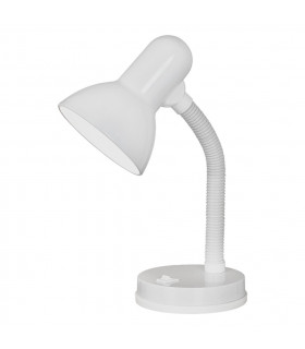 Basic 1 Light Modern Adjustable Task Table Lamp White with Switch, E27
