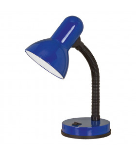 Basic 1 Light Modern Adjustable Task Table Lamp Blue with Switch, E27