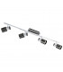 Davida 4 Light Spotlight Nickel-Nero, GU10