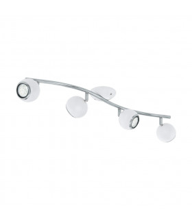 Bimeda 4 Light Spotlight Chrome, White, GU10
