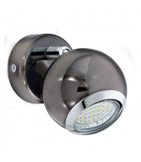 Bimeda 1 Light Spotlight Chrome, Nickel-Nero, GU10