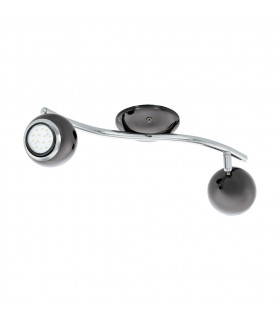 Bimeda 2 Light Spotlight Chrome, Nickel-Nero, GU10