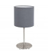 Pasteri 1 Light Table Lamp Satin Nickel, Grey, E27
