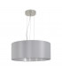 Maserlo 3 Light Round Ceiling Pendant Satin Nickel Grey, E27