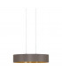 Maserlo 2 Light Oval Ceiling Pendant Bar Light Satin Nickel Cappuccino, E27