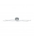Roncade Integrated LED Flush Ceiling Light Chrome