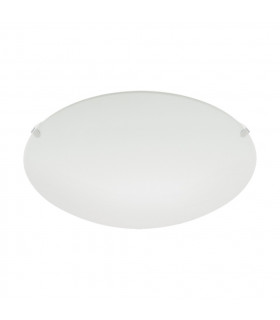 Mars 1 Light Traditional Flush Wall / Ceiling Light White Satin Glass, E27