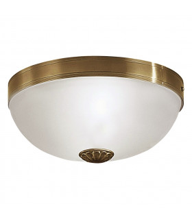 Imperial 2 Light Traditional Flush Ceiling Light Bronzed, E27