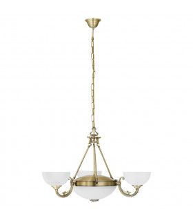 Savoy 5 Light Traditional Multi Arm Ceiling Pendant Light Bronzed, E14