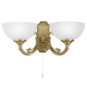 Savoy 2 Light Indoor Wall Light Bronzed, E14