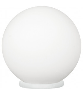 Rondo 1 Light Small Globe Table Lamp White, Opal, E27