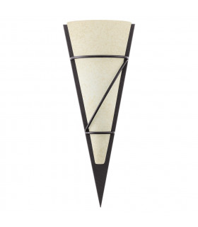 Pascal 1 Light Indoor Glass Wall Light Antique-Brown, E14 - EU Stock