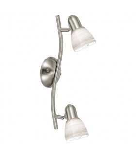 Dakar 2 Light Ceiling Spotlight Satin Nickel, E14