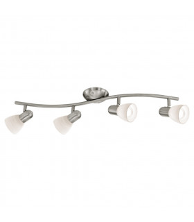Dakar 4 Light Ceiling Spotlight Satin Nickel, E14