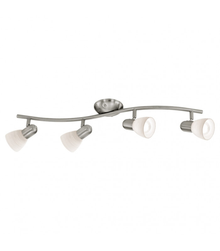 Dakar 4 Light Ceiling Spotlight Satin Nickel, E14