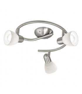 Dakar 3 Light Ceiling Spotlight Satin Nickel, E14