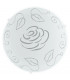 Mars 1 Light Traditional Flush Wall / Ceiling Light White and Satin Glass, E27
