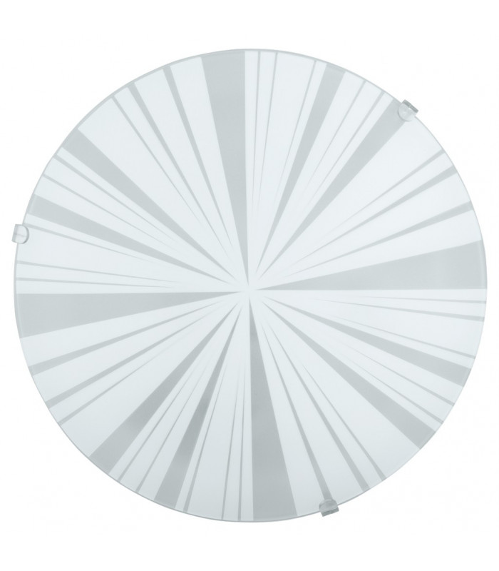 Mars 1 Light Traditional Flush Wall / Ceiling Light White and Satin Glass, E27
