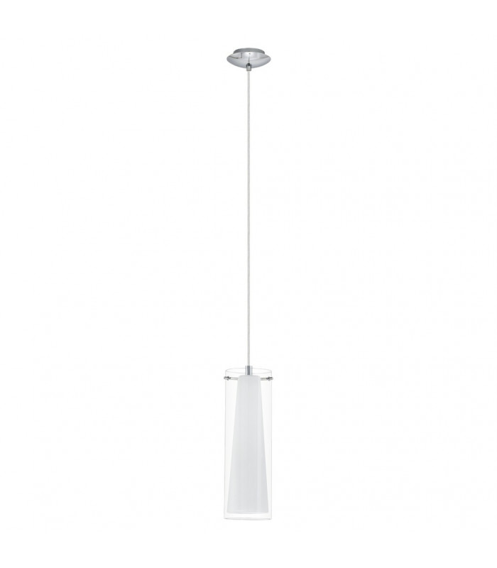 Pinto 1 Light Ceiling Pendant Polished Chrome, E27 - EU Stock