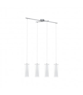 Pinto 4 Light Ceiling Pendant Bar Polished Chrome, E27