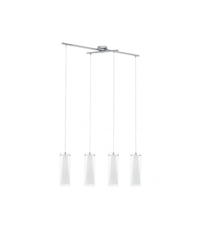 Pinto 4 Light Ceiling Pendant Bar Polished Chrome, E27