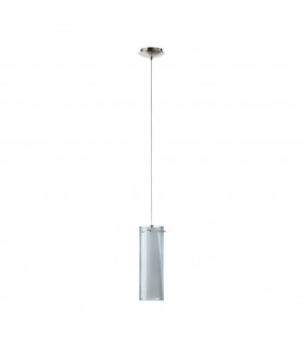 Pinto 1 Light Ceiling Pendant Satin Nickel, E27