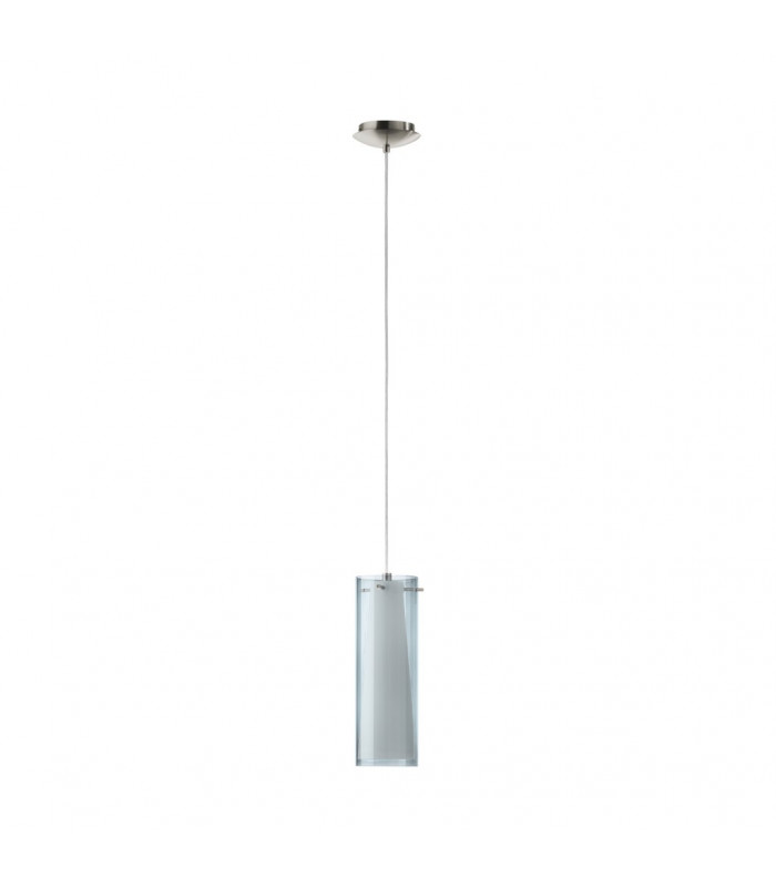 Pinto 1 Light Ceiling Pendant Satin Nickel, E27