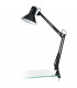 Firmo 1 Light Modern Adjustable Desk Clip On Lamp Shiny Black, E27