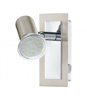Rottelo Adjustable 1 Light Indoor Wall Light Chrome, Satin Nickel, GU10