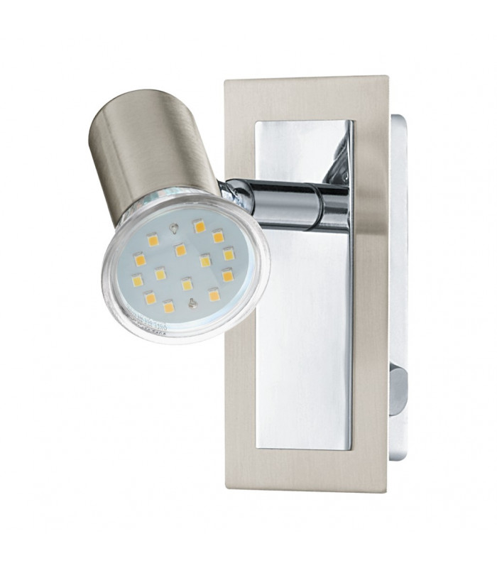 Rottelo Adjustable 1 Light Indoor Wall Light Chrome, Satin Nickel, GU10
