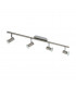 Rottelo 4 Light Adjustable Spotlight Chrome, Satin Nickel, GU10