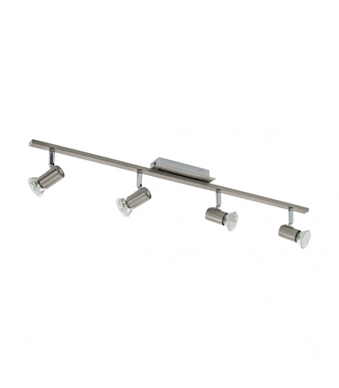 Rottelo 4 Light Adjustable Spotlight Chrome, Satin Nickel, GU10