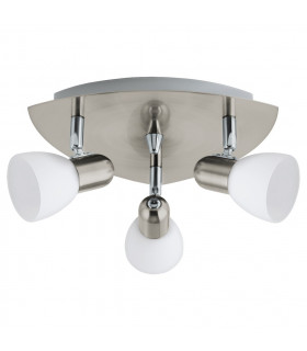 Enea 3 Light Triple Adjustable Spotlight Satin Nickel, E14