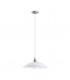 Lazolo 1 Light Dome Ceiling Pendant Satin Nickel, E27