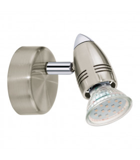 Magnum 1 Light Spotlight with Chrome and Satin Nickel Finish, GU10