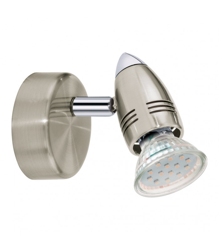 Magnum 1 Light Spotlight with Chrome and Satin Nickel Finish, GU10