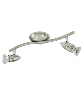 Magnum 2 Light Spotlight with Chrome and Satin Nickel Finish, GU10