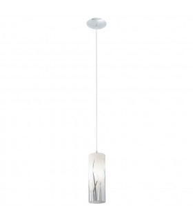 Rivato 1 Light Ceiling Pendant Polished Chrome, E27