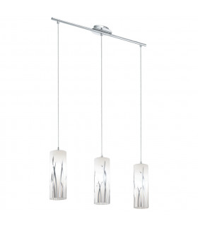 Rivato 3 Light Ceiling Pendant Bar Polished Chrome, E27