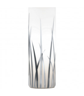 Rivato 1 Light Table Lamp Cylindrical Polished Chrome, Glass, E27