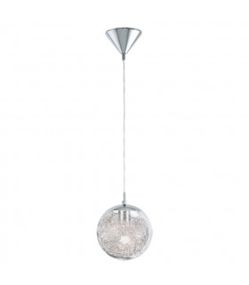 Luberio 1 Light Ceiling Pendant Polished Chrome, E27