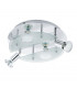 Cabo 4 Light Adjustable Flush Spot Ceiling Light Chrome, GU10