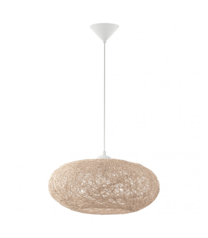 Campilo 1 Light Spherical Ceiling Pendant White, E27